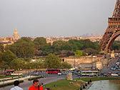 Paris - Eiffelturm from the side