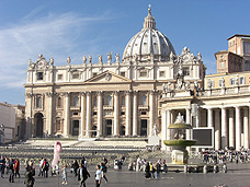 the Perterskirche in Rome in the Vatican
