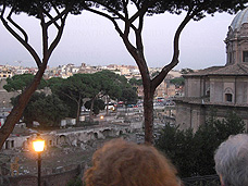 Aussicht beim Senatorenpalast in Rome